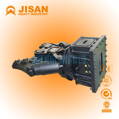 Wytrzymałe nożyce do metalu do koparek, przeznaczone do koparek o masie od 3 do 40 ton, charakteryzujące się szerokim otwarciem szczęk i szybkim czasem cyklu cięcia metalu