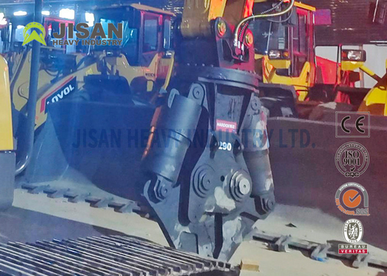 Nożyce metalowe do koparek o dużej wytrzymałości z ostrzem o grubości 50 mm i otworem cylindra 100 mm