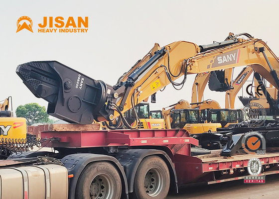 Jisan Hardox Shear Demolition dla koparek Jednoklopna cięcie Shear samochodowy Hydraulic Scrap Shears metalowe