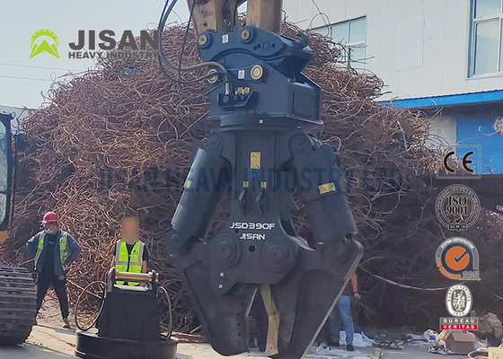 JSD280F Grabiarka Metalowe nożyczki proste regulacja głowy dla maksymalnej wydajności w recyklingu materiału betonowego