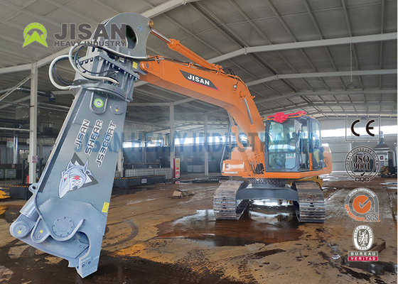 Cięcie i odzyskiwanie złomu z Teyun Tycs450rt Hydraulic Shear dla koparek na stanowiskach demolacji przemysłowych
