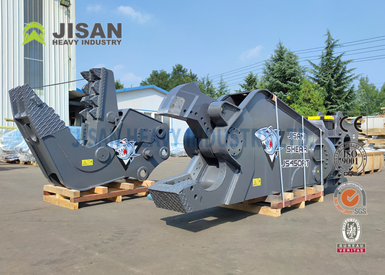 Cięcie i odzyskiwanie złomu z Teyun Tycs450rt Hydraulic Shear dla koparek na stanowiskach demolacji przemysłowych
