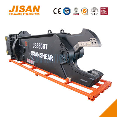 Potężne nożyce do metalu do koparki, obrót 360 stopni, siła cięcia 800T, zawór prędkości, stal odporna na zużycie, maksymalna wydajność