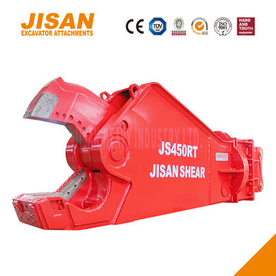 Potężne nożyce do metalu do koparki, obrót 360 stopni, siła cięcia 800T, zawór prędkości, stal odporna na zużycie, maksymalna wydajność