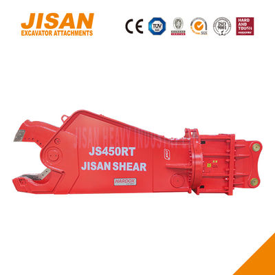 Silne nożyczki metalowe do koparek z siłą cięcia do 1500 t i zwiększoną wielkością cylindra do ciężkich prac