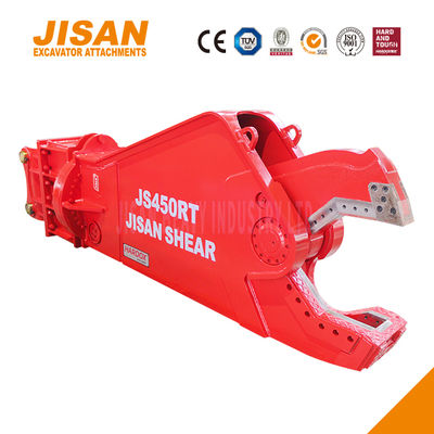 Silne nożyczki metalowe do koparek z siłą cięcia do 1500 t i zwiększoną wielkością cylindra do ciężkich prac