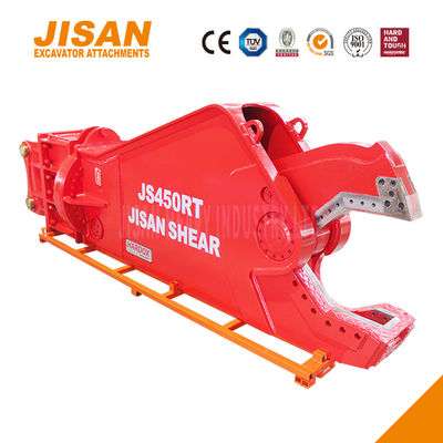 Silne nożyczki metalowe do koparek z siłą cięcia do 1500 t i zwiększoną wielkością cylindra do ciężkich prac