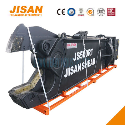 Silne nożyczki metalowe do koparek z siłą cięcia do 1500 t i zwiększoną wielkością cylindra do ciężkich prac