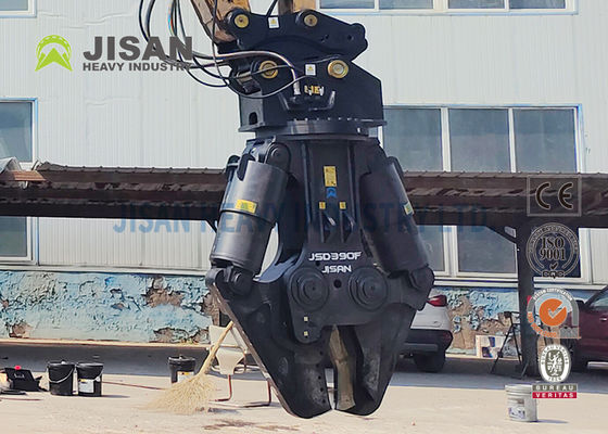 Nożyce do metalu do koparki JISAN z silnikiem obrotu hydraulicznego 360 stopni, duża moc i długa żywotność