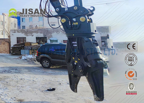 Nożyce do metalu do koparki JISAN z silnikiem obrotu hydraulicznego 360 stopni, duża moc i długa żywotność