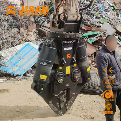 Wszechstronne nożyczki metalowe do koparek z szerokim otworem szczęki i silnym cylindrem zasilania do recyklingu betonu i demolicji