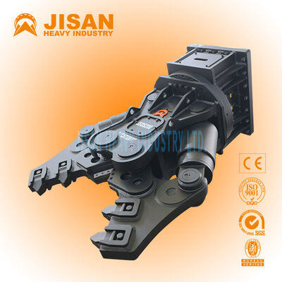 Wytrzymałe nożyce do metalu do koparek, przeznaczone do koparek o masie od 3 do 40 ton, charakteryzujące się szerokim otwarciem szczęk i szybkim czasem cyklu cięcia metalu