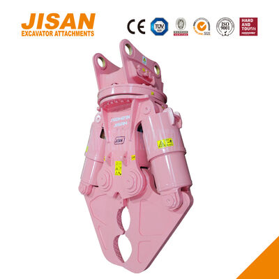 Wytrzymałe nożyce do metalu do koparek, przeznaczone do koparek o masie od 3 do 40 ton, charakteryzujące się szerokim otwarciem szczęk i szybkim czasem cyklu cięcia metalu