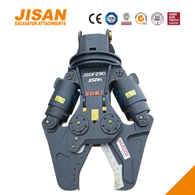 Wytrzymałe nożyce do metalu do koparek, przeznaczone do koparek o masie od 3 do 40 ton, charakteryzujące się szerokim otwarciem szczęk i szybkim czasem cyklu cięcia metalu