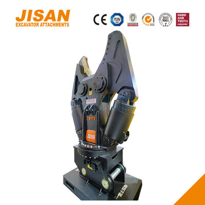 Wytrzymałe nożyce do metalu do koparek, przeznaczone do koparek o masie od 3 do 40 ton, charakteryzujące się szerokim otwarciem szczęk i szybkim czasem cyklu cięcia metalu