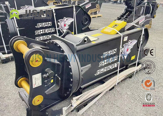 Ciężkie hydrauliczne nożyczki kopalni metalowe przeznaczone do cięcia metali żelaznych, złomu aluminiowego i materiałów do demolicji przemysłowej