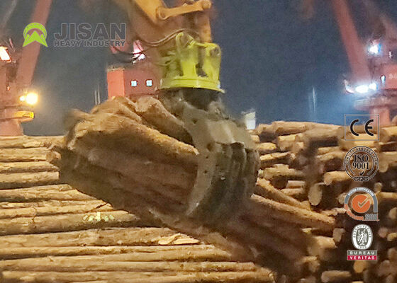 Podwójne połączenie hydrauliczne Log Griple 1500mm Otwarcie szczęki dla 20 ton 320 koparki