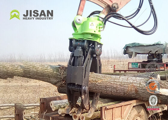 360 stopni obracający się hydrauliczny uchwyt do kłód 45 ton Siła sprężania dla koparki o masie 20-30 ton