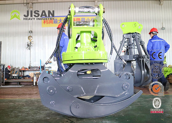 360 stopni obracający się hydrauliczny uchwyt do kłód 45 ton Siła sprężania dla koparki o masie 20-30 ton
