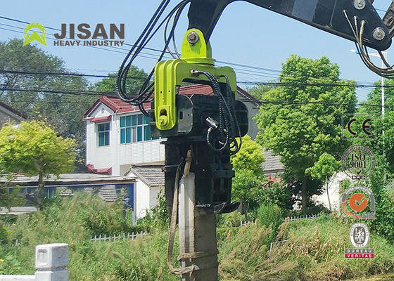 Hydrauliczny kafar wibracyjny z młotem wibracyjnym montowanym na koparce