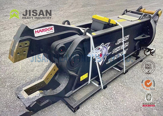 Ciężkie hydrauliczne nożyczki kopalni metalowe przeznaczone do cięcia metali żelaznych, złomu aluminiowego i materiałów do demolicji przemysłowej